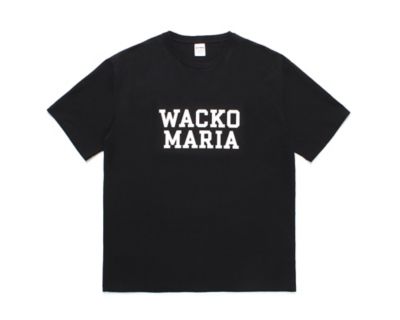 ＜WACKO MARIA (Men)＞Ｔシャツ　ＷＡＳＨＥＤ　ＨＥＡＶＹ　ＷＥＩＧＨＴ　ＣＲＥＷ　ＮＥＣＫ　Ｔ－ＳＨＩＲＴ　２４ＦＷ－ＷＭＴ－ＷＴ０４