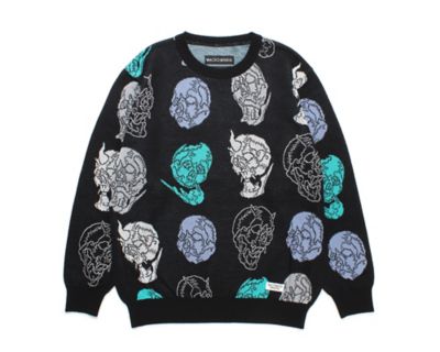 セーター ５６ ＴＡＴＴＯＯ ＳＴＵＤＩＯ ／ ＪＡＣＱＵＡＲＤ ＳＷＥＡＴＥＲ ５６ＴＳ－ＷＭ－ＫＮ０２ | WACKO MARIA (Men)/ ワコマリア | 三越伊勢丹オンラインストア・通販【公式】