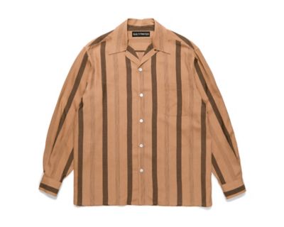 シャツ　ＳＴＲＩＰＥＤ　ＯＰＥＮ　ＣＯＬＬＡＲ　ＳＨＩＲＴＬ／Ｓ　２４ＦＷ－ＷＭＳ－ＯＣ０５