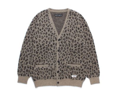 ＜WACKO MARIA (Men)＞カーディガン　ＬＥＯＰＡＲＤ　ＭＯＨＡＩＲ　ＣＡＲＤＩＧＡＮ　２４ＦＷ－ＷＭＫ－ＫＮ１２