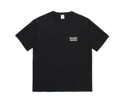 ＜WACKO MARIA (Men)＞Ｔシャツ　ＷＡＳＨＥＤ　ＨＥＡＶＹ　ＷＥＩＧＨＴ　ＣＲＥＷ　ＮＥＣＫ　Ｔ－ＳＨＩＲＴ　２４ＦＷ－ＷＭＴ－ＷＴ０６