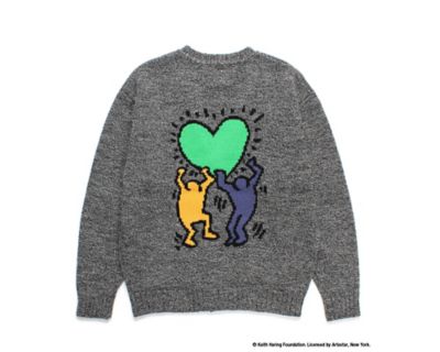 新品 WACKO MARIA × KEITH HARING コラボ カーディガン ワコマリア×キース・へリング、