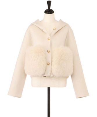 ジャケット・アウター S fur jacket short REVERSIBLE SHORT FAKE FUR JACKET – NOUNLESS