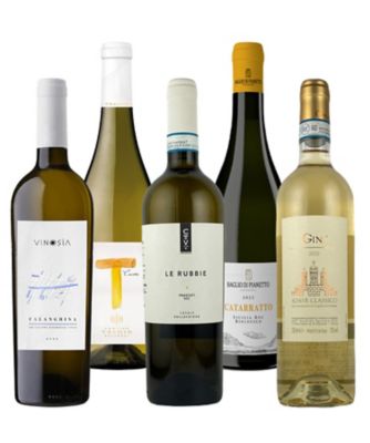 ０８６．品種違い飲みくらべ、白ワイン５本セット
