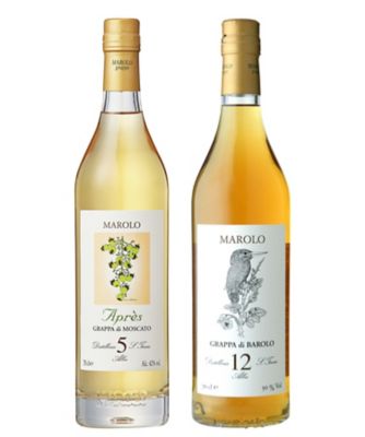 １０１．マローロが手掛ける樽熟成グラッパ品種飲みくらべ２本セット