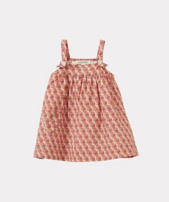 【SALE】CARAMEL (Baby & Kids)/キャラメル IBERA BABY DRESS/MAUVE GEO PRINT MAUVE GEO PRINT ベビー用ワンピース【三越伊勢丹/公式】
