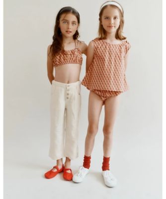PEA TOP／MAUVE GEO PRINT | CARAMEL (Baby&Kids