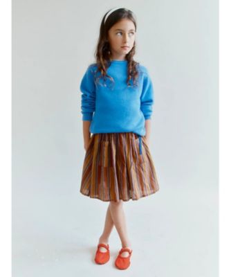 CARAMEL スカート MYLA SKIRT／ BROWN MULTI STRIPES