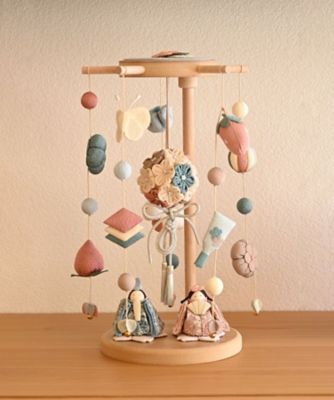 ＜夢み屋＞【送料無料】ＴＯＫＯＴＯＫＯ　つるし飾り　結　雛セット　