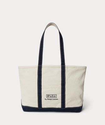 ＜POLO RALPH LAUREN (Men)＞ロゴ　キャンバス　ミディアム　トート　ＭＡＰＯＢＧＳ０Ｇ６２０２４５