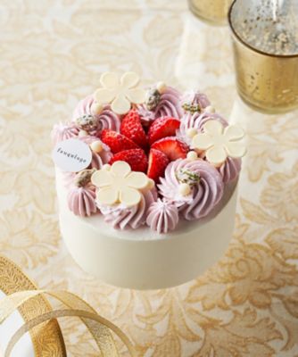 ＜feuquiage＞【店頭受取／新宿】２４Ｐ１０　いちごとフランボワーズのショートケーキ　１２月２４日（水）午前１０時３０分～午後７時３０分お受け取り