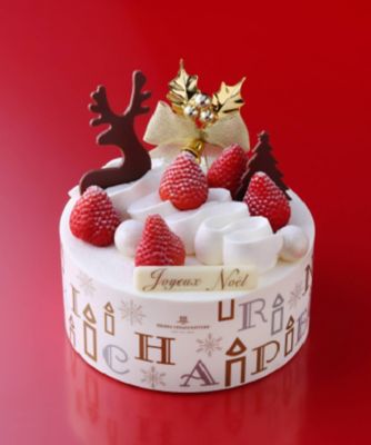 ＜HENRI CHARPENTIER＞【店頭受取／日本橋】［ＮＢ＿Ｎ５６］ザ・ショートケーキ・ノエル　１５ｃｍ　１２月２４日（水）、２５日（木）午前１１時～午後７時お受け取り
