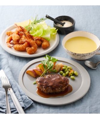 ＜RFFF＞ＯＶ２９　牛肉の旨みハンバーグステーキ＆小海老フライのセット