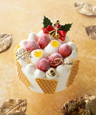 ＜パティスリーQBG＞【店頭受取／日本橋】［ＮＢ＿Ｎ１７］はちみつノエルショートケーキ　　１２月２０日（土）、２１日（日）午前１１時～午後７時お受け取り
