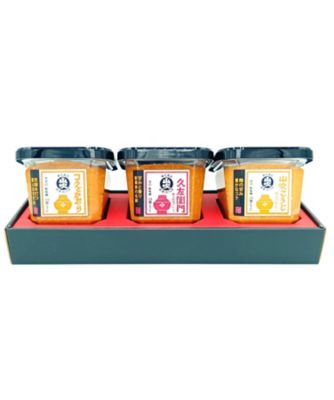 ５０００８　山吹味噌食べ比べセット（コクとかおり・久左衛門・山吹こうじ　５００ｇカップ×各１）