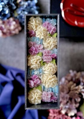 1日・短期講座】［45］「あんこのお花」紫陽花お団子BOX｜手芸