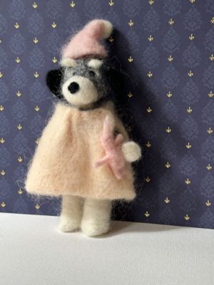 1日・短期講座】［63］羊毛フェルトで作る犬のミニぬいぐるみ 犬の