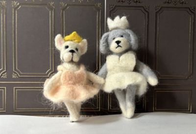 1日・短期講座】［63］羊毛フェルトで作る犬のミニぬいぐるみ 犬の