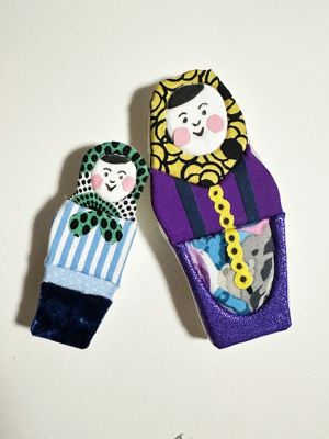 1日・短期講座】［120］きめこみで作るカラフルマトリョーシカの