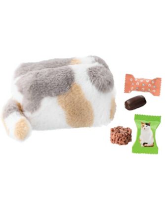 N2034 にゃんポーチ（パステル三毛） | メリーチョコレート