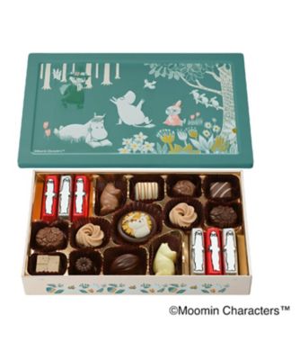 小梅　ミニチュアリメイク＊オーダーメイドスモック３点セット【3-3】 N2035 ムーミンたちと穏やかな森（アソートチョコレート