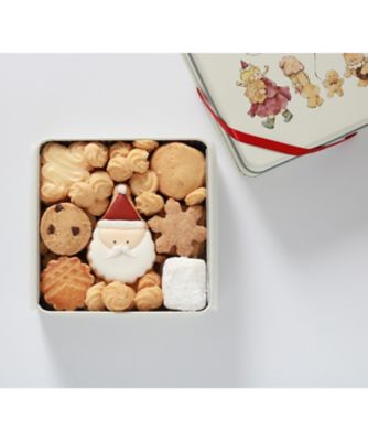 12月届】C08 パティスリー シェールのクリスマスクッキー缶 12