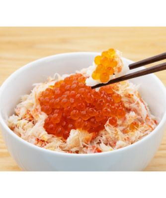 かにと。＞特製かに酢で食べる贅沢かに丼セット（いくら付き） ※特製か