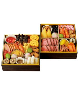 【おせち】京料理 六盛 おせち料理二段重「平安」 調理済み食品【三越伊勢丹/公式】