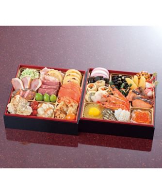 南京　錦平三重　大皿　2枚セット M32 東京 味の菊一 和洋おせち二段重｜ の通販 | 丸井今井