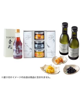 東京吉兆〉おせち料理一段（オリジナル日本酒・瓶詰・土佐酢付