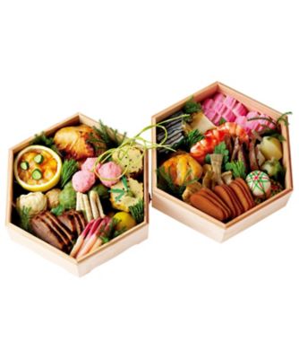 【おせち】懐石 辻留 亀甲二段 調理済み食品【三越伊勢丹/公式】