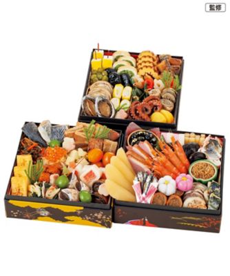 【おせち】渡月亭 和風おせち三段重 調理済み食品【三越伊勢丹/公式】