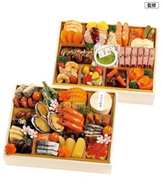 【おせち】雨月茶屋＆レストラン七番館 和・洋二段重 調理済み食品【三越伊勢丹/公式】