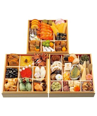 【おせち】京のむら 京風三段重 調理済み食品【三越伊勢丹/公式】