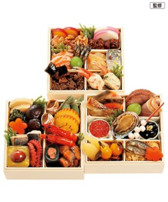 【おせち】三千院の里 和風ミニ三段重 調理済み食品【三越伊勢丹/公式】