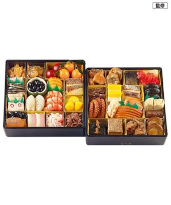 【おせち】日本料理 なだ万 おせち重詰二段 調理済み食品【三越伊勢丹/公式】