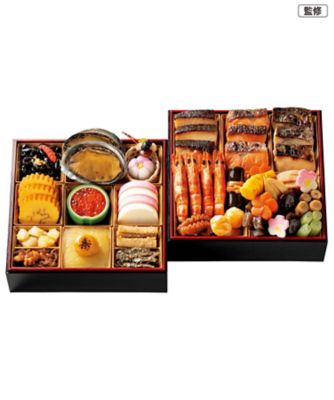 【おせち】日本料理 魚久 二段重 調理済み食品【三越伊勢丹/公式】