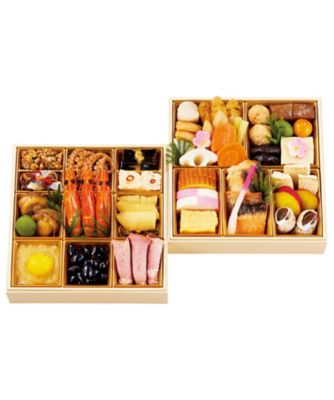 【おせち】佃浅 関東和風おせち二段重「結」 調理済み食品【三越伊勢丹/公式】