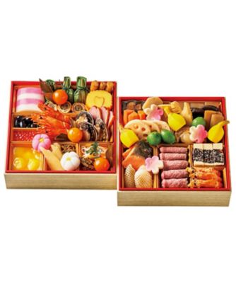 【おせち】日本ばし大増 「華」和二段重 調理済み食品【三越伊勢丹/公式】