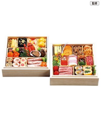 【おせち】金沢迎賓館 金茶寮 六寸角二段重 調理済み食品【三越伊勢丹/公式】