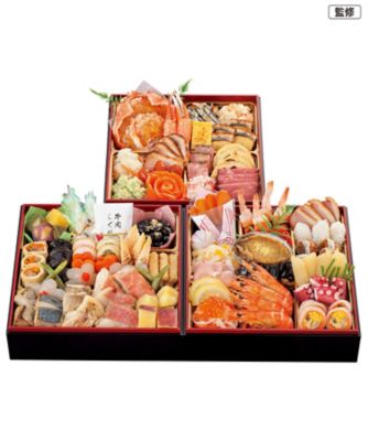 【おせち】大正浪漫の宿 渡月庵 和洋おせち三段重 調理済み食品【三越伊勢丹/公式】