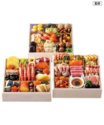 【おせち】宝塚ホテル 和洋中おせち三段重 調理済み食品【三越伊勢丹/公式】