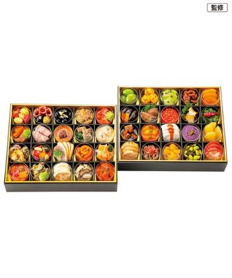 【おせち】アル・ケッチァーノ＆熱海 美虎本店 洋中オードブル二段重 調理済み食品【三越伊勢丹/公式】