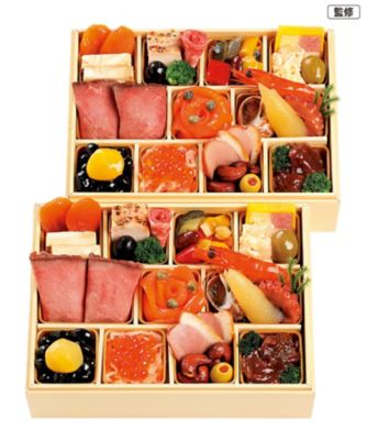 【おせち】マノワール 和・洋一人折二客組 調理済み食品【三越伊勢丹/公式】
