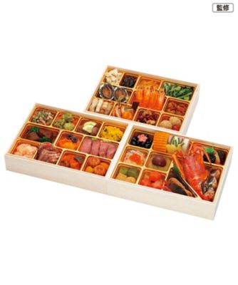 【おせち】【送料無料】くろす＆LASTRICATO＆芝蘭 神楽坂三店舗監修和洋中おせち「舞」三段重 調理済み食品【三越伊勢丹/公式】