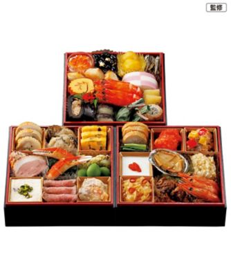 【おせち】【送料無料】ホテルオークラ 和洋中おせち三段重 調理済み食品【三越伊勢丹/公式】