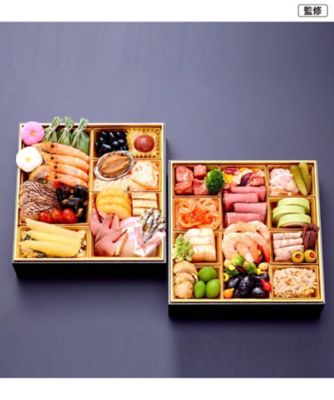 【おせち】【送料無料】日本料理 鈴なり＆麻布十番 ピアットスズキ 和洋コラボ二段重 調理済み食品【Web限定】【三越伊勢丹/公式】