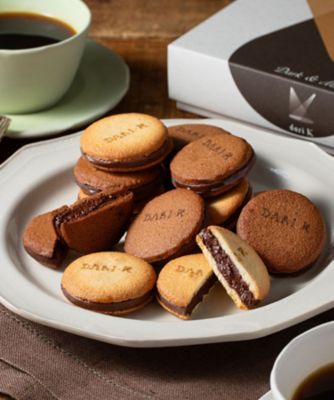 焦土 日3枚 英1枚 計4枚セット SDC0742 カカオサンドクッキー12枚入 | dari K/ダリケー