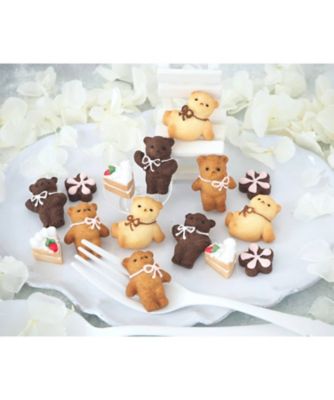 SW061 ハートフルベアとミニチュアケーキ 3個セット | 十勝菓子