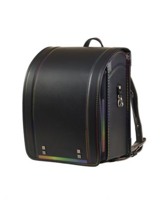 ＜ララちゃんランドセル (Baby&Kids)＞１２３６【送料無料】【２０２７年３月中旬以降届】スマート・ライト　ブラック×レインボー